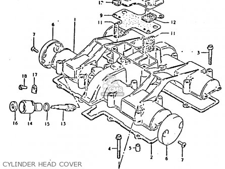 CYLINDER HEAD COVER - GS550E 1981 (X) (E01 E02 E04 E18 E21 E22 E24 E25 E26 E30 E34)