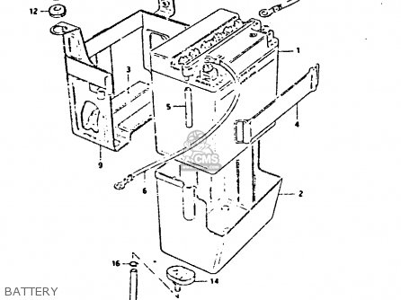 BATTERY - GS550E 1981 (X) (E01 E02 E04 E18 E21 E22 E24 E25 E26 E30 E34)