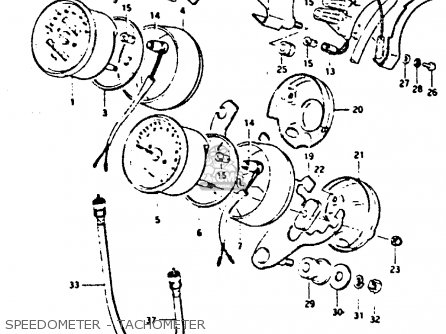 SPEEDOMETER - TACHOMETER - GS550E 1981 (X) (E01 E02 E04 E18 E21 E22 E24 E25 E26 E30 E34)