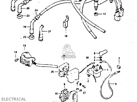 ELECTRICAL - GS550E 1981 (X) (E01 E02 E04 E18 E21 E22 E24 E25 E26 E30 E34)