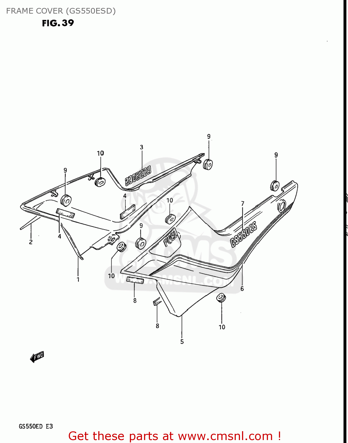 Stator Cover Gasket For Motorcycle Suzuki GS550E ESF ESG L - Foto 10