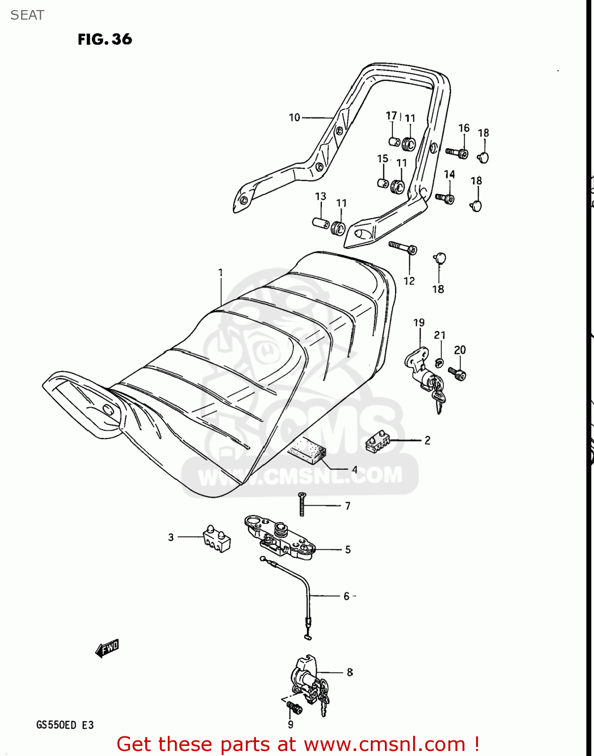 SEAT GS550E 1983 (D) USA (E03)