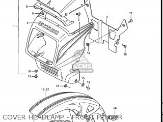 COVER HEADLAMP - FRONT FENDER - GS550E 1983 (D) USA (E03)