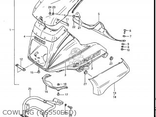 COWLING (GS550ESD) - GS550E 1983 (D) USA (E03)