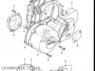 CRANKCASE COVER - GS550E 1983 (D) USA (E03)