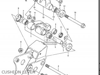 CUSHION LEVER - GS550E 1983 (D) USA (E03)
