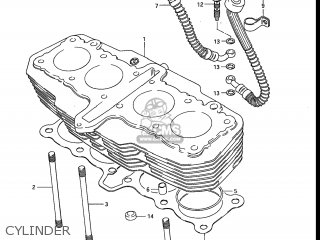CYLINDER - GS550E 1983 (D) USA (E03)