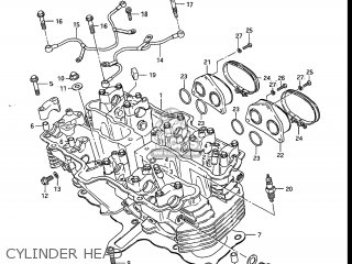 CYLINDER HEAD - GS550E 1983 (D) USA (E03)