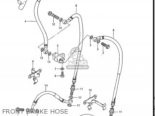 FRONT BRAKE HOSE - GS550E 1983 (D) USA (E03)