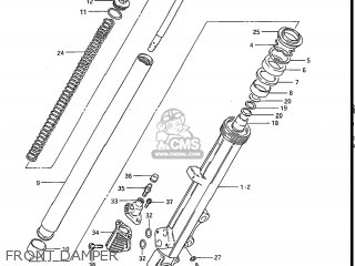FRONT DAMPER - GS550E 1983 (D) USA (E03)
