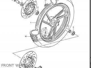 FRONT WHEEL - GS550E 1983 (D) USA (E03)