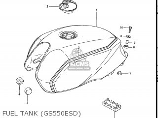 FUEL TANK (GS550ESD) - GS550E 1983 (D) USA (E03)