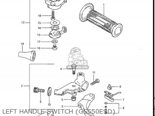 LEFT HANDLE SWITCH (GS550ESD) - GS550E 1983 (D) USA (E03)