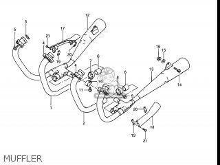 MUFFLER - GS550E 1983 (D) USA (E03)