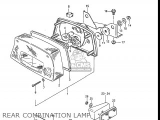 REAR COMBINATION LAMP - GS550E 1983 (D) USA (E03)