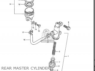 REAR MASTER CYLINDER - GS550E 1983 (D) USA (E03)