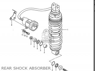 REAR SHOCK ABSORBER - GS550E 1983 (D) USA (E03)
