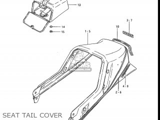 SEAT TAIL COVER - GS550E 1983 (D) USA (E03)