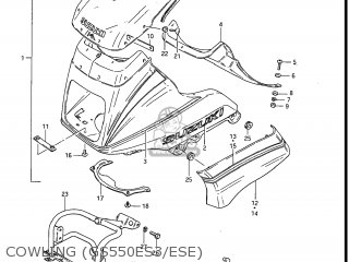COWLING (GS550ES3/ESE) - GS550EF 1983 (D) USA (E03)