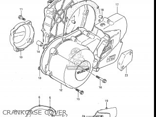 CRANKCASE COVER - GS550EF 1984 (E) USA (E03)