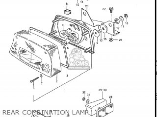 REAR COMBINATION LAMP - GS550EF 1984 (E) USA (E03)