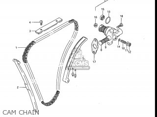 CAM CHAIN - GS550EF 1985 (F) USA (E03)