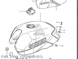 FUEL TANK (GS550EF/EG) - GS550EF 1985 (F) USA (E03)