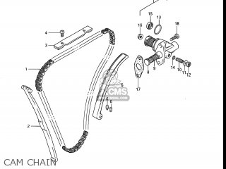 CAM CHAIN - GS550ES 1983 (D) USA (E03)