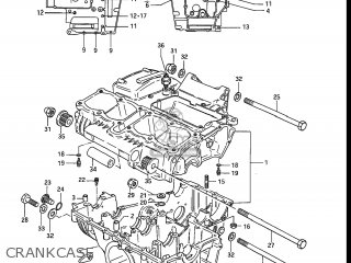 CRANKCASE - GS550ES 1983 (D) USA (E03)