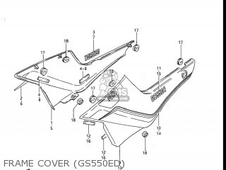 FRAME COVER (GS550ED) - GS550ES 1983 (D) USA (E03)