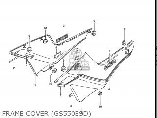 FRAME COVER (GS550ESD) - GS550ES 1983 (D) USA (E03)