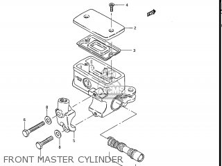 FRONT MASTER CYLINDER - GS550ES 1983 (D) USA (E03)