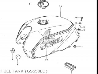FUEL TANK (GS550ED) - GS550ES 1983 (D) USA (E03)