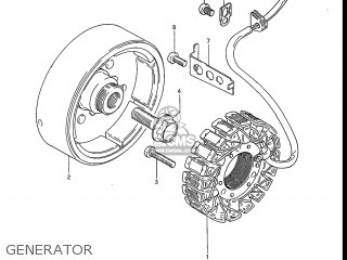 GENERATOR - GS550ES 1983 (D) USA (E03)