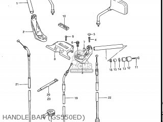 HANDLE BAR (GS550ED) - GS550ES 1983 (D) USA (E03)