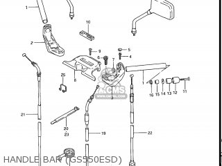 HANDLE BAR (GS550ESD) - GS550ES 1983 (D) USA (E03)