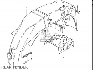 REAR FENDER - GS550ES 1983 (D) USA (E03)