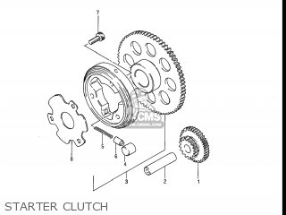 STARTER CLUTCH - GS550ES 1983 (D) USA (E03)