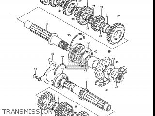 TRANSMISSION - GS550ES 1983 (D) USA (E03)