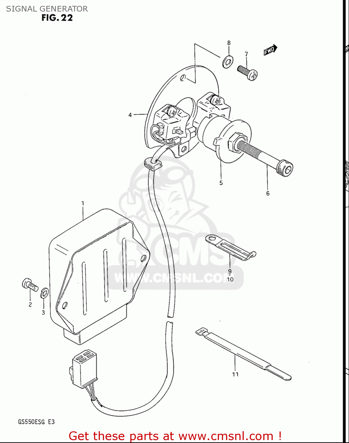 SIGNAL GENERATOR GS550ES GS550ESE GS550EF GS550ESF GS550ESG 83-86 (D-G) USA (E03)