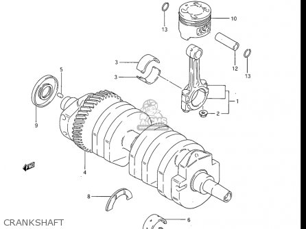 CRANKSHAFT - GS550ES GS550ESE GS550EF GS550ESF GS550ESG 83-86 (D-G) USA (E03)