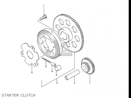 STARTER CLUTCH - GS550ES GS550ESE GS550EF GS550ESF GS550ESG 83-86 (D-G) USA (E03)