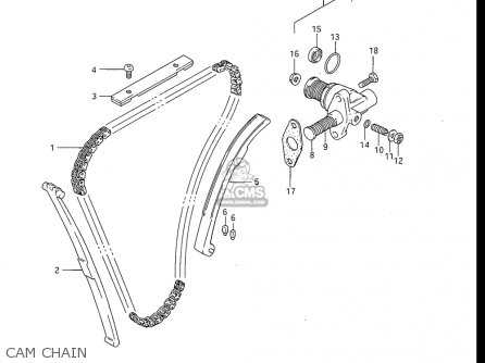 CAM CHAIN - GS550ES GS550ESE GS550EF GS550ESF GS550ESG 83-86 (D-G) USA (E03)