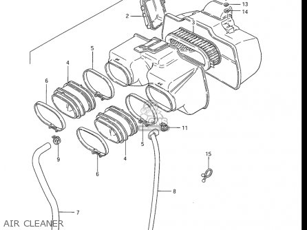 AIR CLEANER - GS550ES GS550ESE GS550EF GS550ESF GS550ESG 83-86 (D-G) USA (E03)