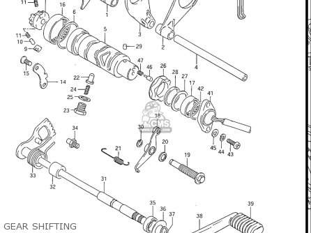 GEAR SHIFTING - GS550ES GS550ESE GS550EF GS550ESF GS550ESG 83-86 (D-G) USA (E03)