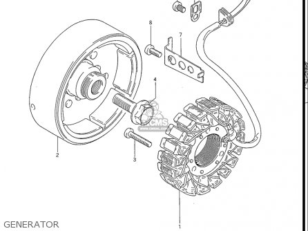 GENERATOR - GS550ES GS550ESE GS550EF GS550ESF GS550ESG 83-86 (D-G) USA (E03)