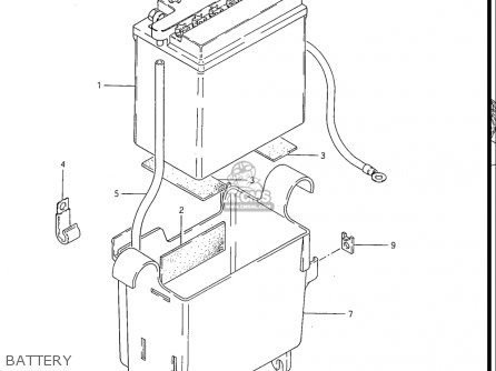 BATTERY - GS550ES GS550ESE GS550EF GS550ESF GS550ESG 83-86 (D-G) USA (E03)