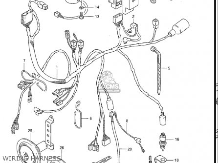 WIRING HARNESS - GS550ES GS550ESE GS550EF GS550ESF GS550ESG 83-86 (D-G) USA (E03)