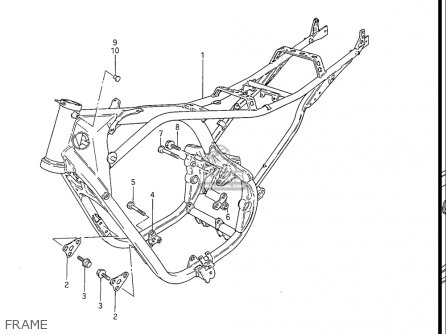 FRAME - GS550ES GS550ESE GS550EF GS550ESF GS550ESG 83-86 (D-G) USA (E03)