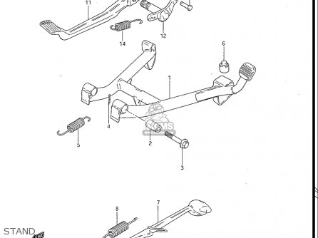 STAND - GS550ES GS550ESE GS550EF GS550ESF GS550ESG 83-86 (D-G) USA (E03)